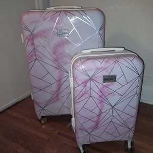 Two Pink Suitcases